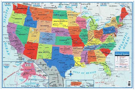 Usa United States Map Poster Size Wall Decoration Large Map Of The Usa