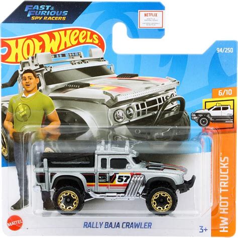 rally baja crawler hw hot trucks grå hot wheels