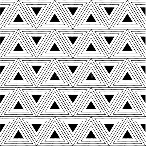 Black Triangle Seamless Pattern Stock Vector Illustration Of Design