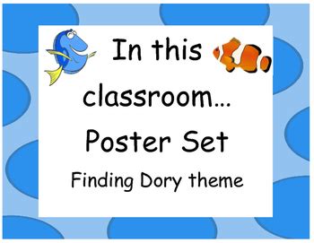 Finding Dory In This Classroom Poster Set By Primary Is A Hoot TpT