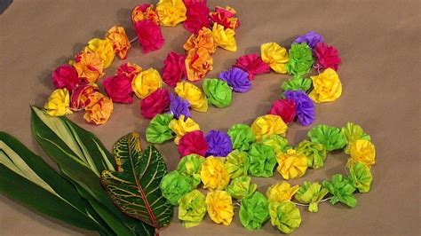 Crepe Paper Leis The Chew Paper Flowers Crafts Crepe Paper