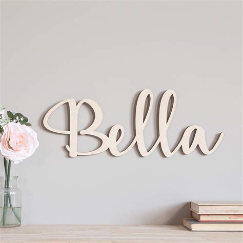 Personalized Wooden Name Sign Wall Plaque Thickness 12 Inch 12 15