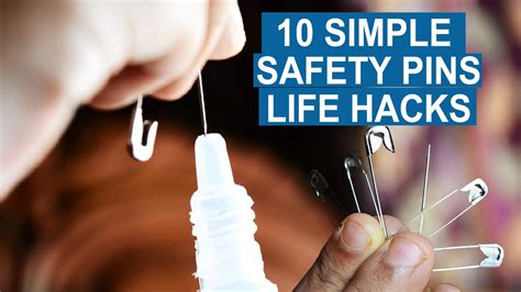 10 Simple Safety Pins Life Hacks Life Hacks For Safety Pins👍 Youtube