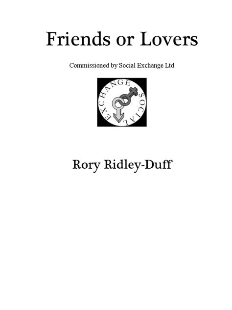 Friends Or Lovers A Novel For The 21st Century Copyright Gender