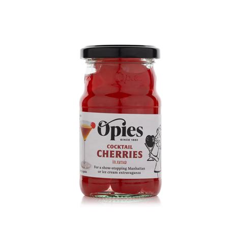 Opies Cocktail Cherries In Maraschino Flavour Syrup 225g Spinneys Uae