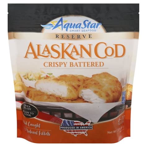 Aqua Star Crispy Battered Alaskan Cod Fillets 20 Oz