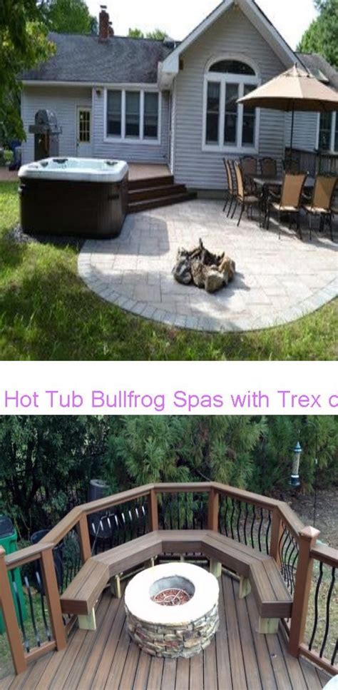 Maybe you would like to learn more about one of these? Hot Tub Bullfrog Spas with Trex deck and Cambridge paver ...