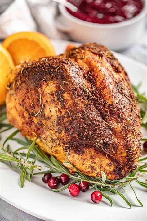 Simple Oven Roasted Turkey Breast - The Stay At Home Chef