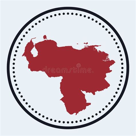 Venezuela Round Stamp Stock Vector Illustration Of Geography 218910441