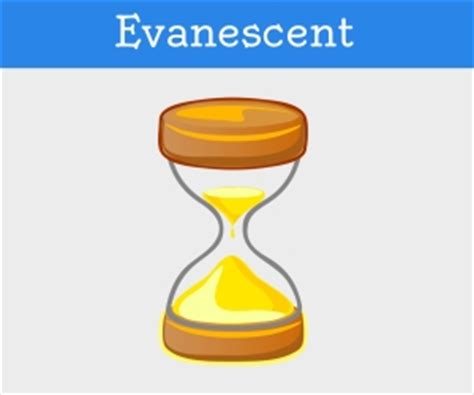 Evanescent: In a Sentence - Words in a Sentence