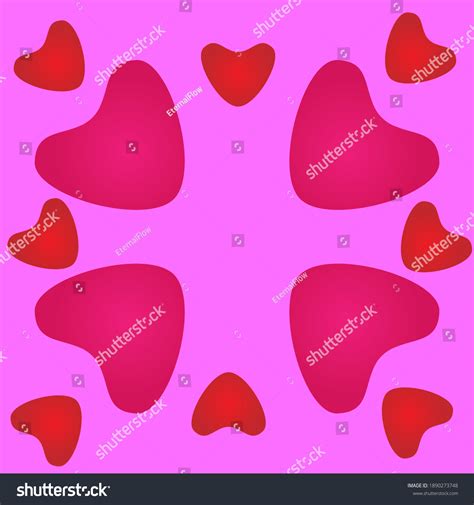 Cute Hearts Vector Designheart Background Stock Vector Royalty Free