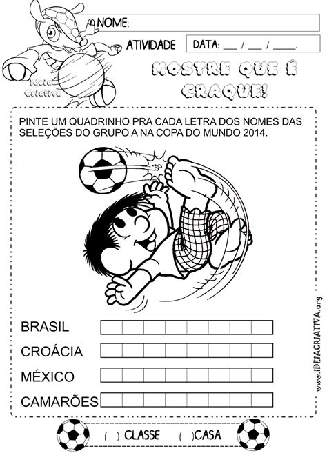 atividade copa do mundo educação infantil