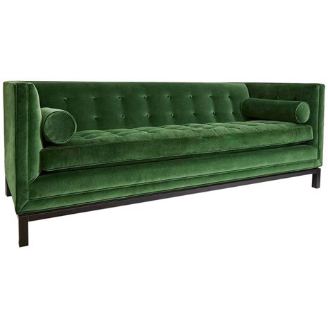 Lampert Sofa in Emerald Velvet | Green sofa, Green velvet sofa, Sofa