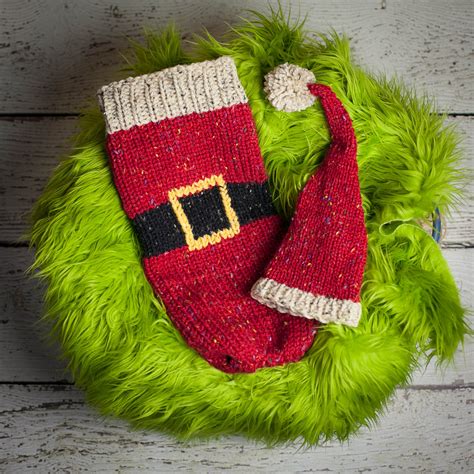 Zeiger (2 teile) leichter faden 1 reihe: Loom Knit Christmas Cocoon And Santa Hat Pattern For ...