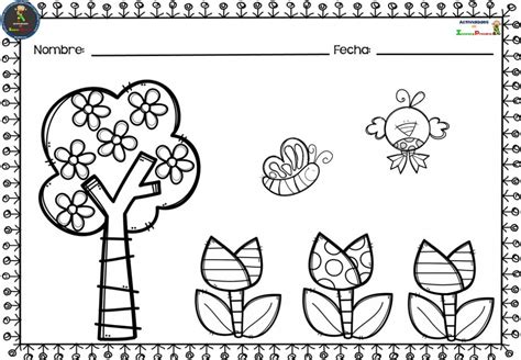 Fichas Infantil Proyecto Primavera Para Imprimir Y Colorear