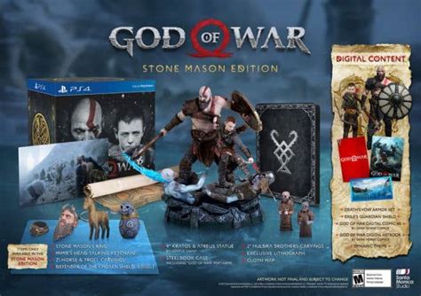 Complete Guide To The God Of War Pre Order Bonuses Deluxe And Mason