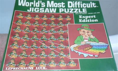 Worlds Most Difficult Jigsaw Puzzle Leprechauns Luck Uk
