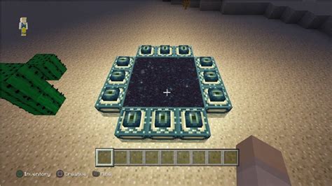 Minecraft How To Make End Portal On Creative Mode Youtube