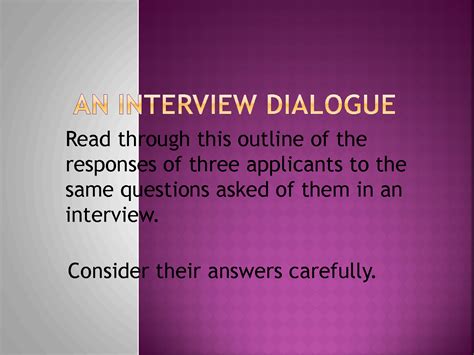 Solution Transactional Conversation Job Interview Dialogue Studypool