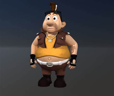 3d Model Fat Boy 3d Model Vr Ar Low Poly Rigged Cgtrader