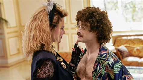 backstage with daniel radcliffe and evan rachel wood on the new weird al biopic and doing
