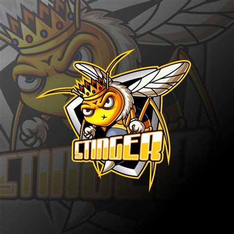 Premium Vector Angry Bee E Sport Mascot Logo Design