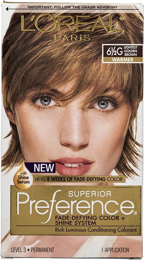 Loreal Paris Superior Preference Fade Defying Color Shine System 6 12 G Lightest Golden Brown
