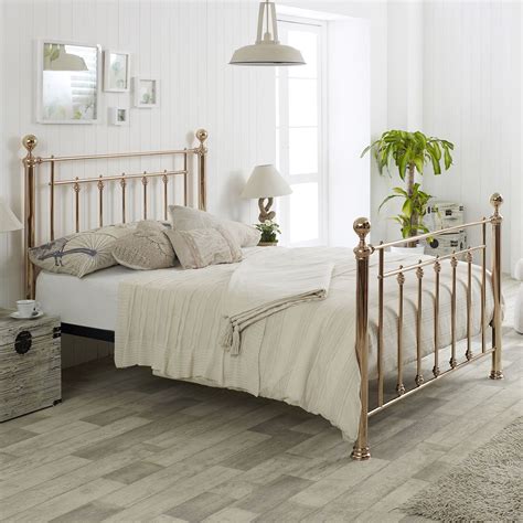 Furthermore, with the different castings adding an extra touch of glamor, it will result in your bed looking gold bed frame created with spray paint. Libra King Metal Bed Frame, Rose Gold #GoldBedding (With ...