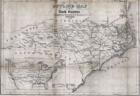 North Carolina 1854 Map North Carolina Map Nc Map Historical Maps