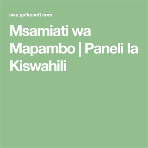 Msamiati Wa Mapambo Paneli La Kiswahili Duara Chini Hand Watch