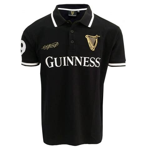 Guinness Guinness Mens Short Sleeves Polo Shirt 59 T Shirt Button