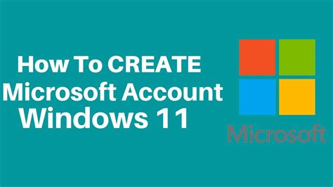 How To Create Microsoft Account Windows 11 Youtube