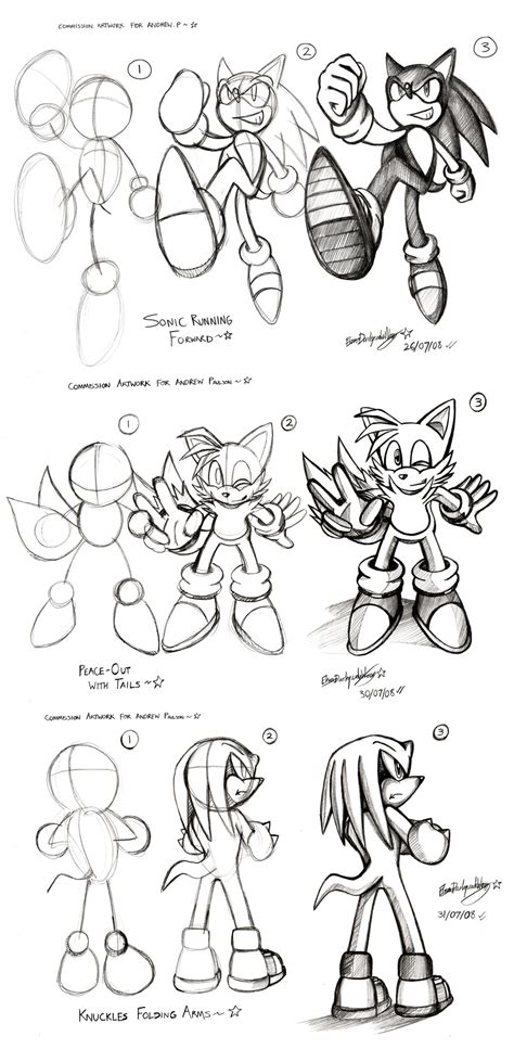 Como Dibujar Personajes De Sonic Diferentes Maneras Juegos Taringa