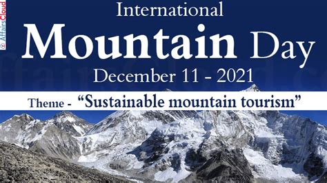 International Mountain Day 2021 December 11