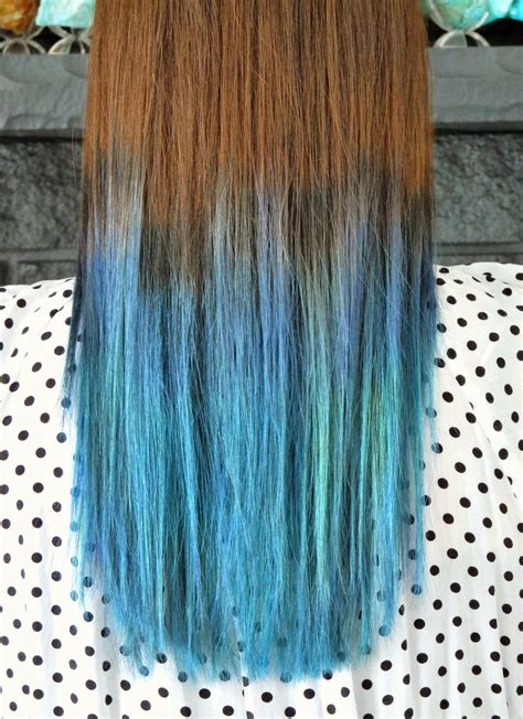 Two Years Of Turquoise Dip Dyed Hair Rainbow Hair Faq