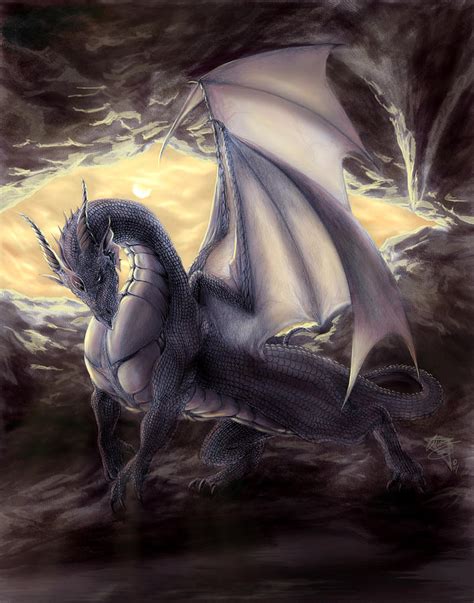 Cave Dragon Painting By Rob Carlos Fine Art America