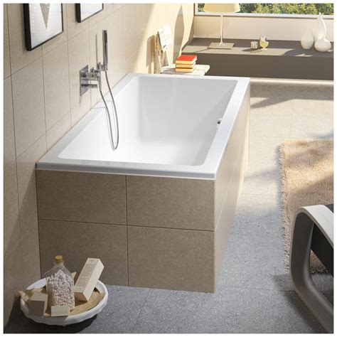 410 liter, weiß, mit schürze. Riho Lusso Rechteck Badewanne 200 x 90 cm BA60 - MEGABAD