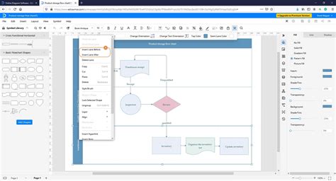 How To Draw And Change A Swimlane Diagram In Visio Edrawmax Online