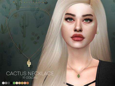 Скачать Подвеска Кактус от Pralinesims для Sims 4