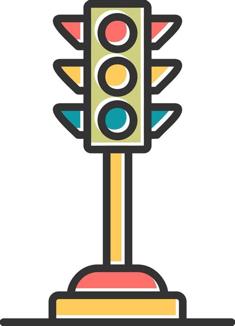 Traffic Light Vector Icon 20003368 Vector Art At Vecteezy