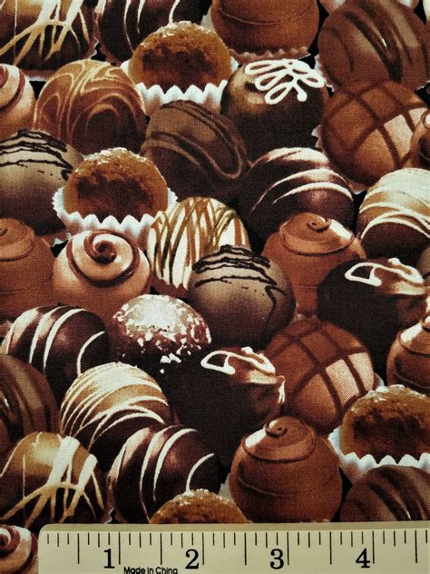 Chocolate Candy Fabric 12 Yard Cotton Quilting Free Shipping Etsy