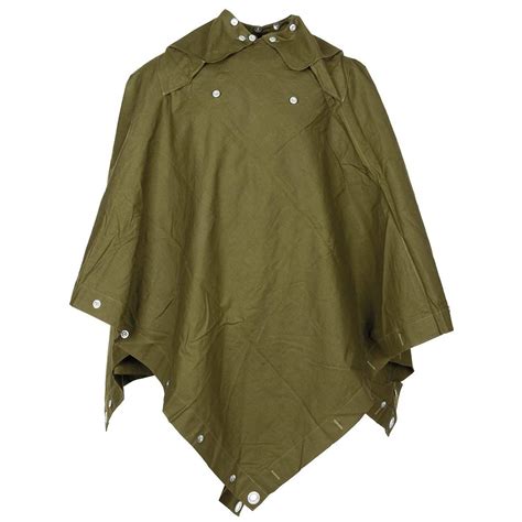 Be Poncho Canvas Od Green Used Military Surplus Used Clothing