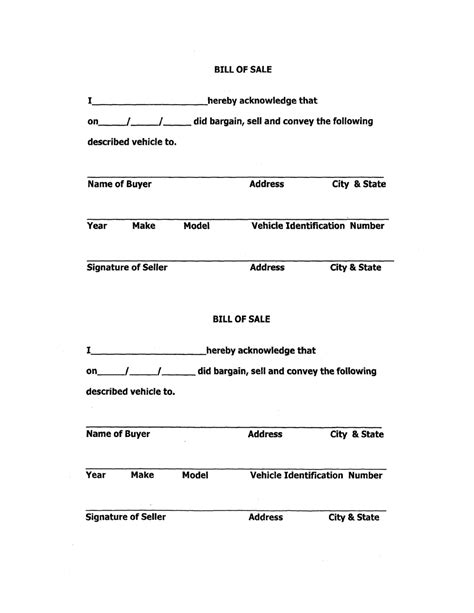 Free Mississippi Motor Vehicle Bill Of Sale Form Word Pdf Eforms Vrogue