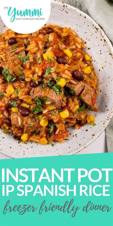 Heat your instant pot by turning on the saute setting. Instant Pot Spanish Rice with beef sirloin or flank steak ...