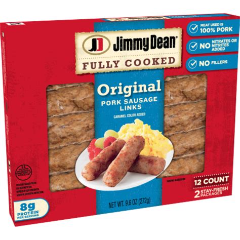 Jimmy Dean Fully Cooked Original Pork Breakfast Sausage Links Oz