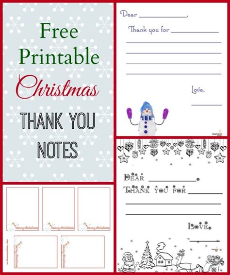 6 Best Images Of Printable Christmas Thank You Note From Teacher