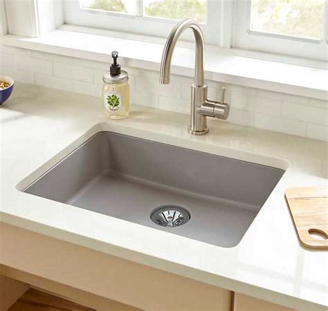 Elkay kitchen sink single bowl 3 hole dual mount stainless steel 27 in satin new. Elkay Kitchen Sinks Quartz | Wow Blog