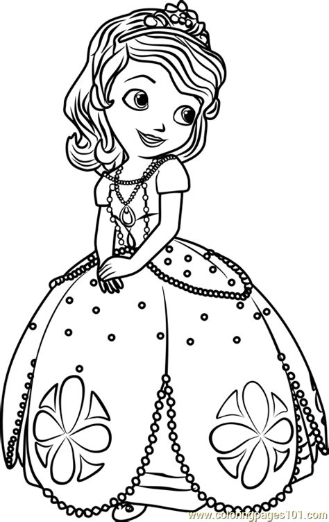 Amongst several benefits, it will teach your royal highness to focus, develop motor skills, and recognize colors. Princess Sofia Coloring Page - Free Sofia the First ...