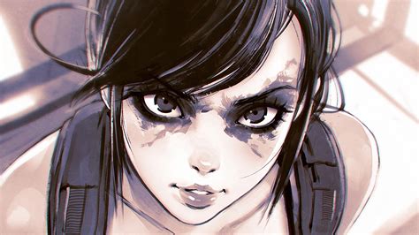 Quiet Video Games Brunette Gray Eyes 2d Fan Art Anime Girls Manga Metal Gear Solid