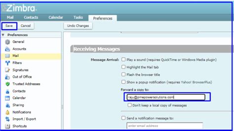 How To Set Auto Forward Email In Zimbra Concepts All